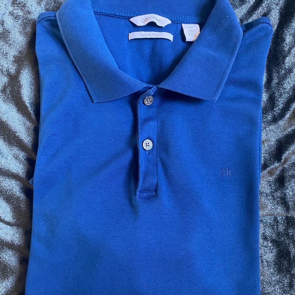 💙Calvin Klein Men's Liquid Touch Cotton Polo💙 - Picture 4 of 4